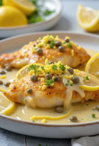 Piccata al Limone, sítrónukjúklingur með kaperssósu