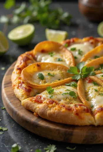 Pizza Costarricense borin fram
