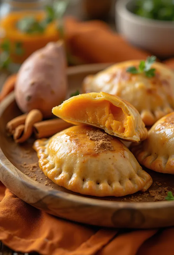Empanadas með sætum kartöflum og kryddi