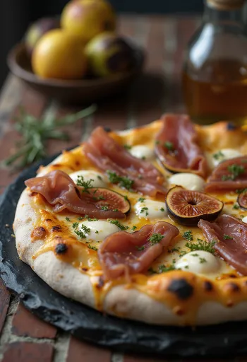 Pizza ai Fichi e Prosciutto með fíkjum og skinku